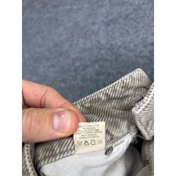 Vintage Silver Jeans Pants Women's 28/32 Beige Corduroy Bootcut Stretch Mid Rise - Picture 10 of 10